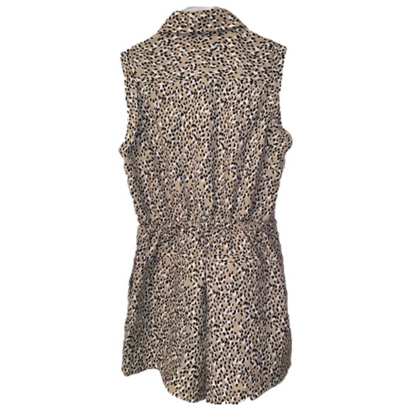 NWT BANANA REPUBLIC Leopard Print Romper Shorts - Picture 3 of 6